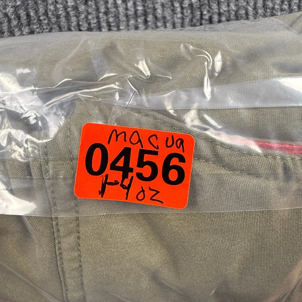 Vintage Levis Mens Size Small‎ Utility Vest Khaki Tan Red Lining Cargo Pockets
